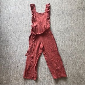 🆕 Topshop Jumpsuit Sz S Rust Red Color